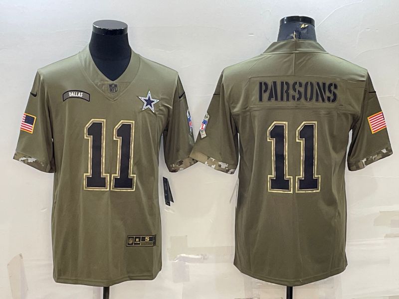 Men Dallas Cowboys #11 Parsons Green 2022 Vapor Untouchable Limited Nike NFL Jersey